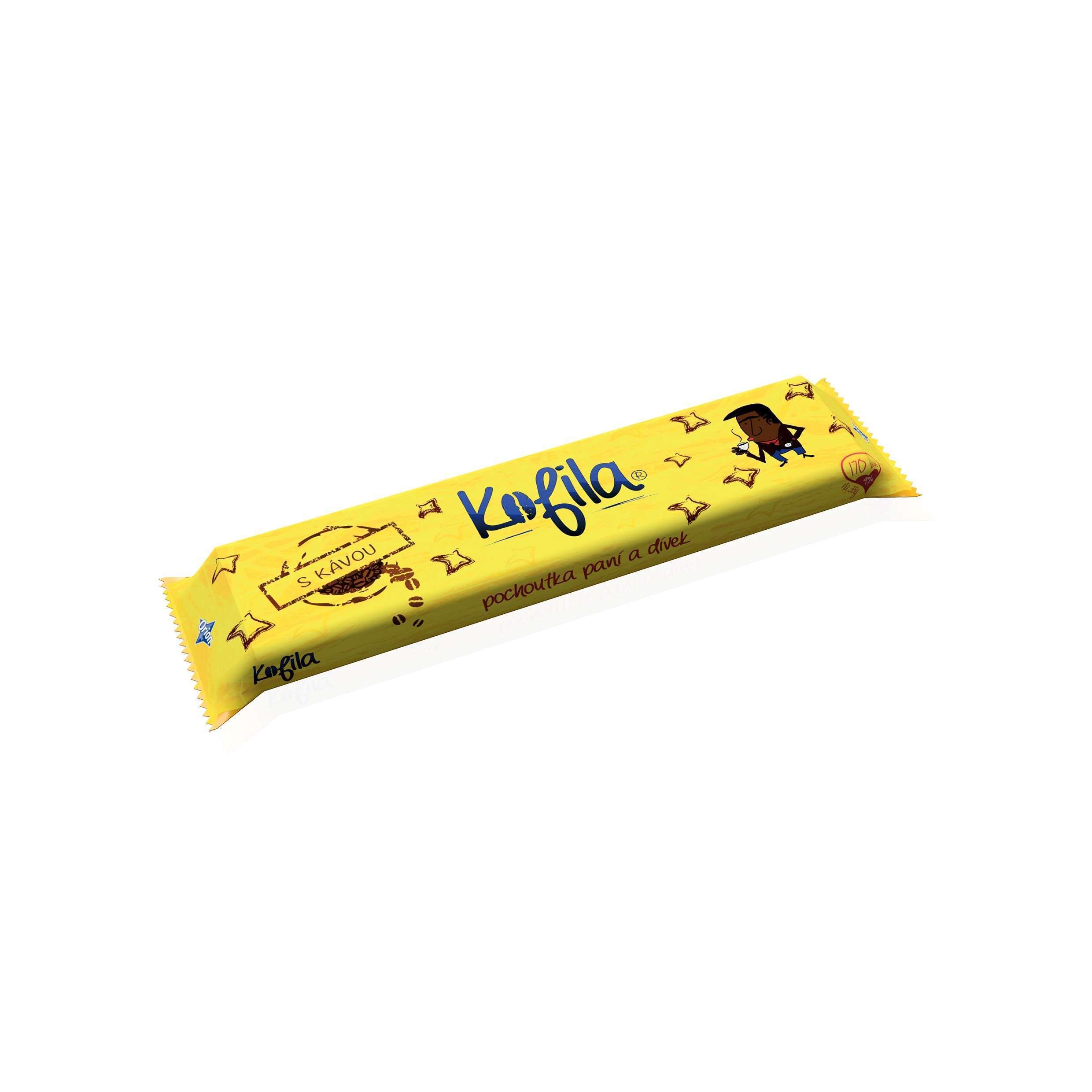 [:en]Kofila chocolate bar in a new coat designed by Miroslav[:] [:cs]Tyčinka Kofila v novém kabátě navržené Miroslavem[:] [:es]Kofila palo en un nuevo traje diseñado por Miroslavo[:]