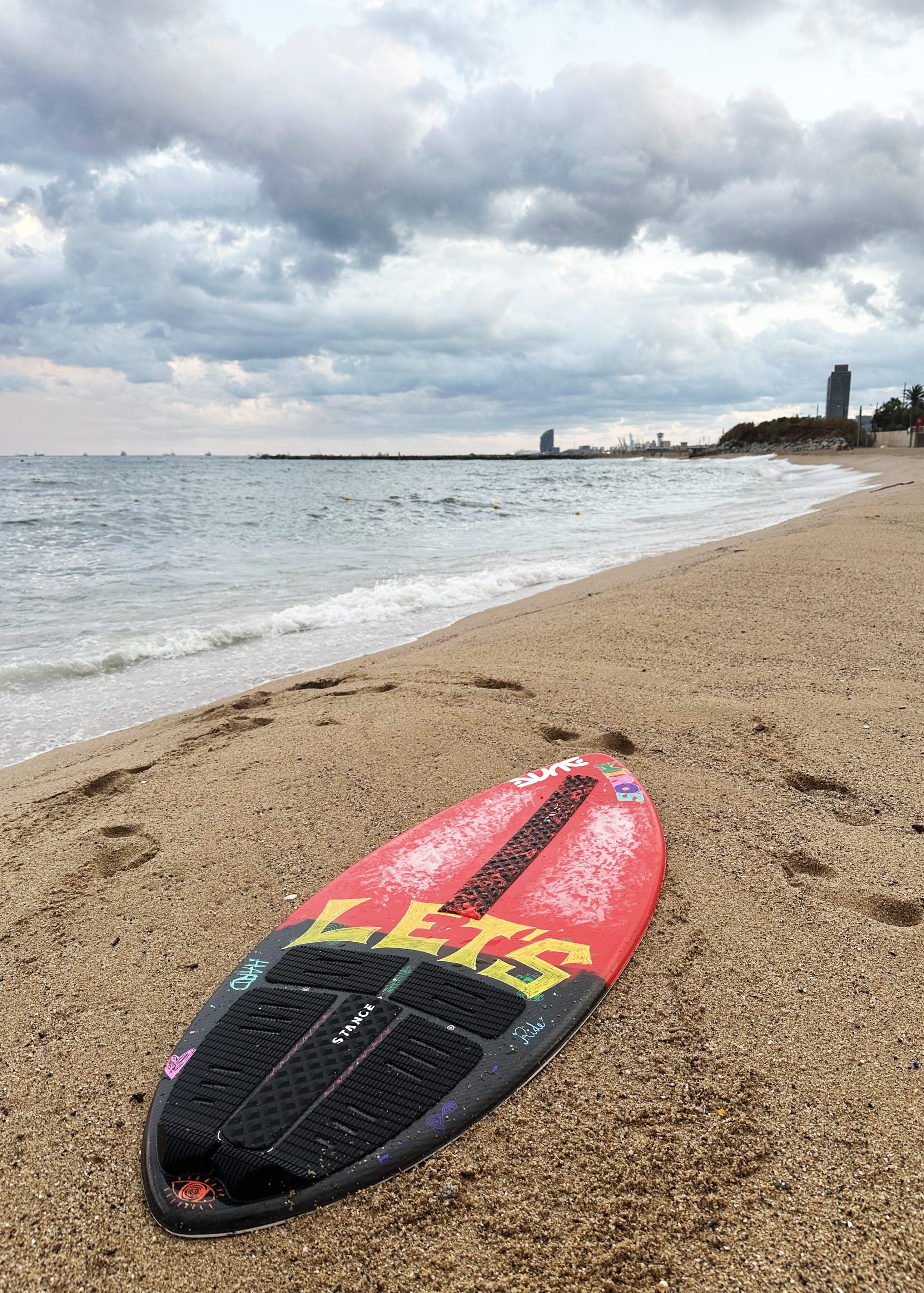 hand painted skimboard miroslavo
