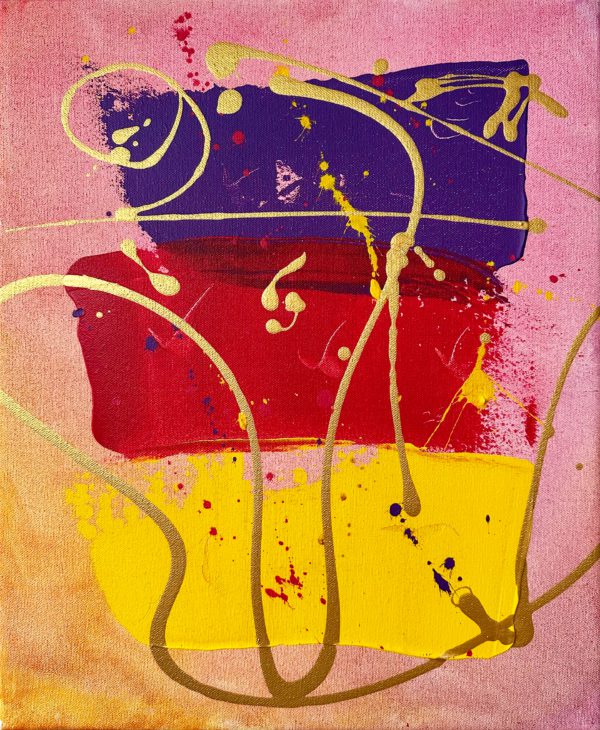 Long Live The Queen Abstract Painting by Miroslavo